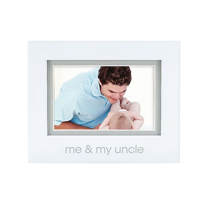 slide 1 of 3, Pearhead Me and My Uncle" Picture Frame - White", 4 in x 6 in