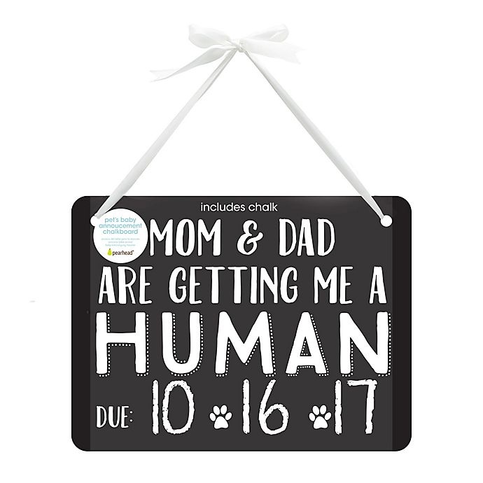 slide 2 of 5, Pearhead Pet's Baby Announcement Chalkboard, 1 ct