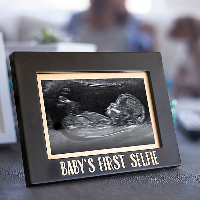 slide 3 of 5, Pearhead Baby's First Selfie Photo Frame - Black, 4 in x 5 in