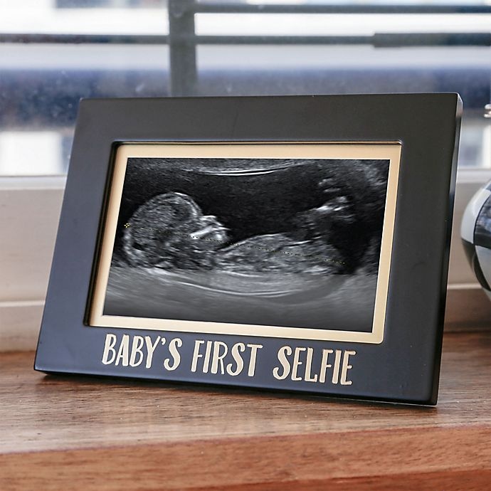 slide 4 of 5, Pearhead Baby's First Selfie Photo Frame - Black, 4 in x 5 in