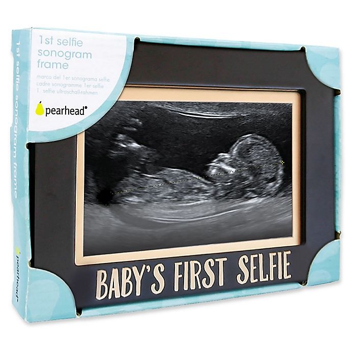 slide 5 of 5, Pearhead Baby's First Selfie Photo Frame - Black, 4 in x 5 in