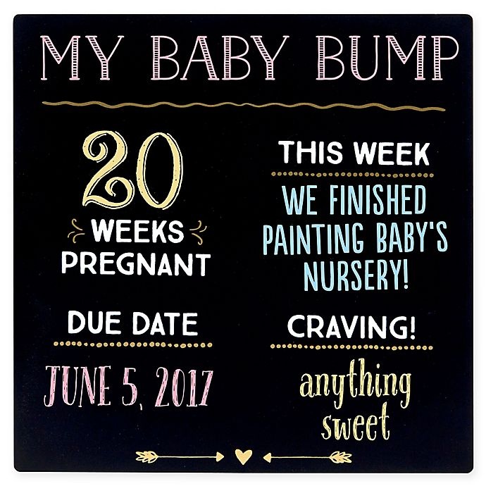 slide 1 of 5, Pearhead My Baby Bump" Chalkboard", 1 ct