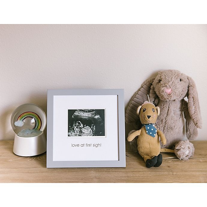 slide 5 of 5, Pearhead Love at First Sight'' Sonogram Picture Frame - Grey'', 3 in x 4 in