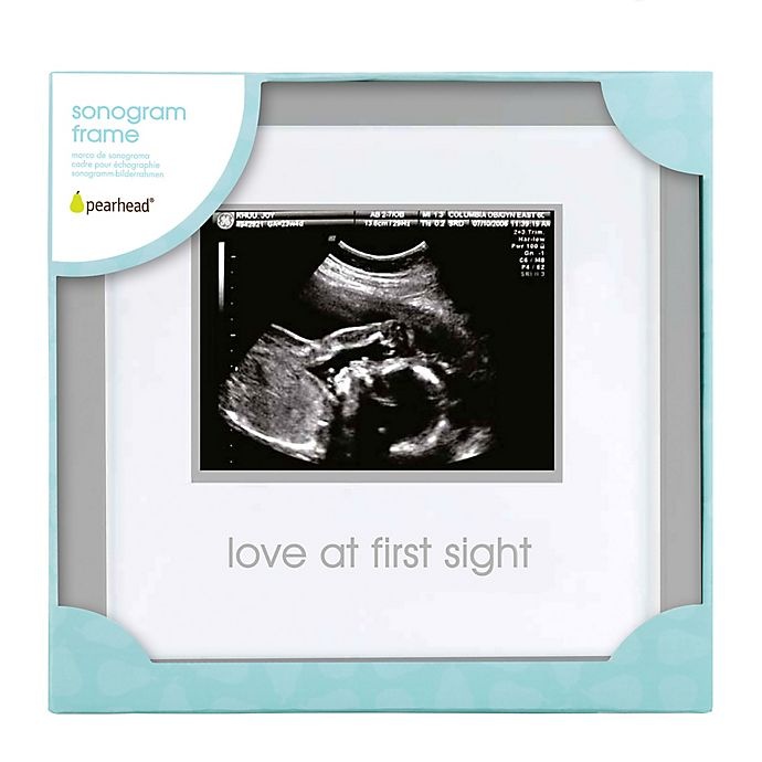 slide 2 of 5, Pearhead Love at First Sight'' Sonogram Picture Frame - Grey'', 3 in x 4 in