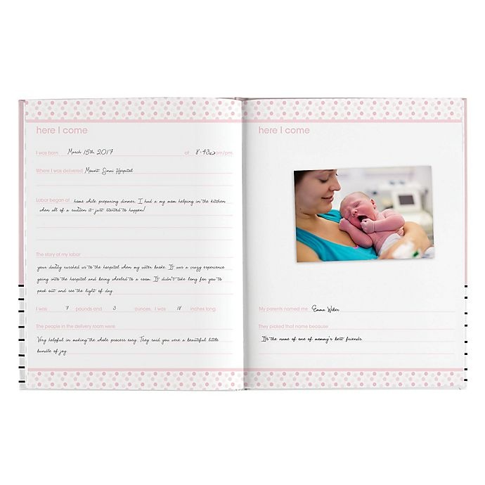 slide 5 of 5, Pearhead Hello Baby Book - Pink, 1 ct