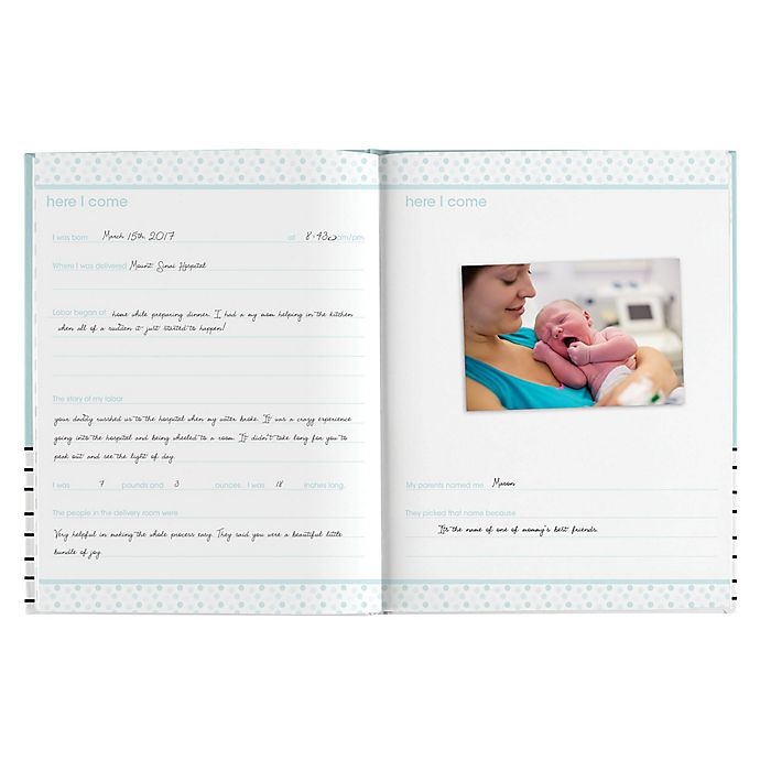 slide 5 of 5, Pearhead Hello Baby Book - Blue, 1 ct