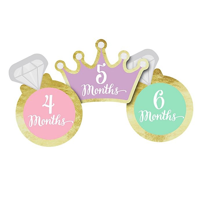 slide 2 of 5, Pearhead Little Princess Belly Stickers, 1 ct