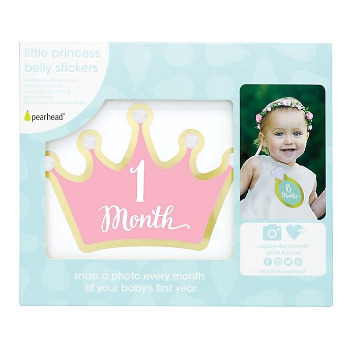 slide 5 of 5, Pearhead Little Princess Belly Stickers, 1 ct