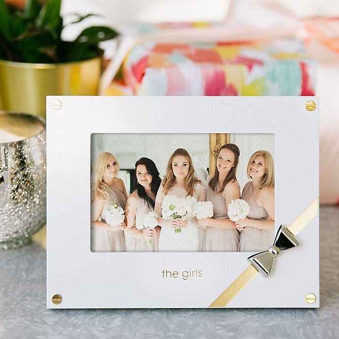 slide 3 of 4, Pearhead Wedding Sentiments The Girls Picture Frame - White, 4 in x 6 in