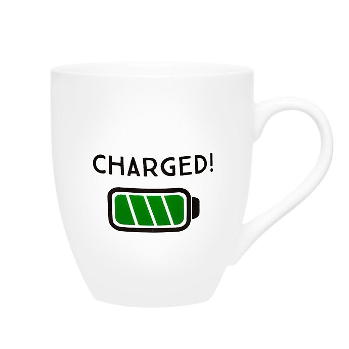 slide 2 of 4, Pearhead Low Battery" Mug - White", 1 ct