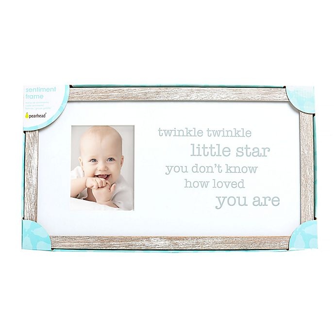 slide 3 of 3, Pearhead Twinkle, Twinkle'' Picture Frame - White'', 1 ct