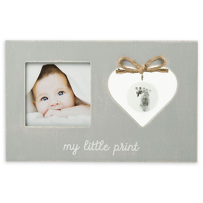 slide 1 of 6, Pearhead My Little Print" Picture Frame and Heart-Shaped Handprint Kit", 1 ct