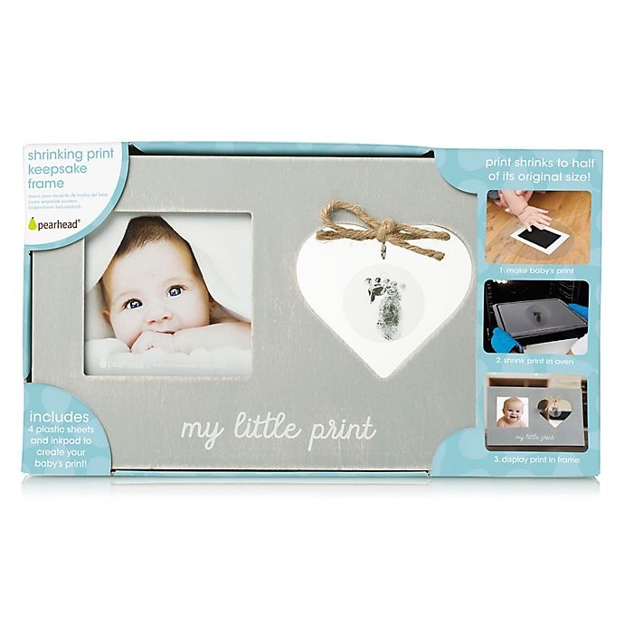 slide 6 of 6, Pearhead My Little Print" Picture Frame and Heart-Shaped Handprint Kit", 1 ct