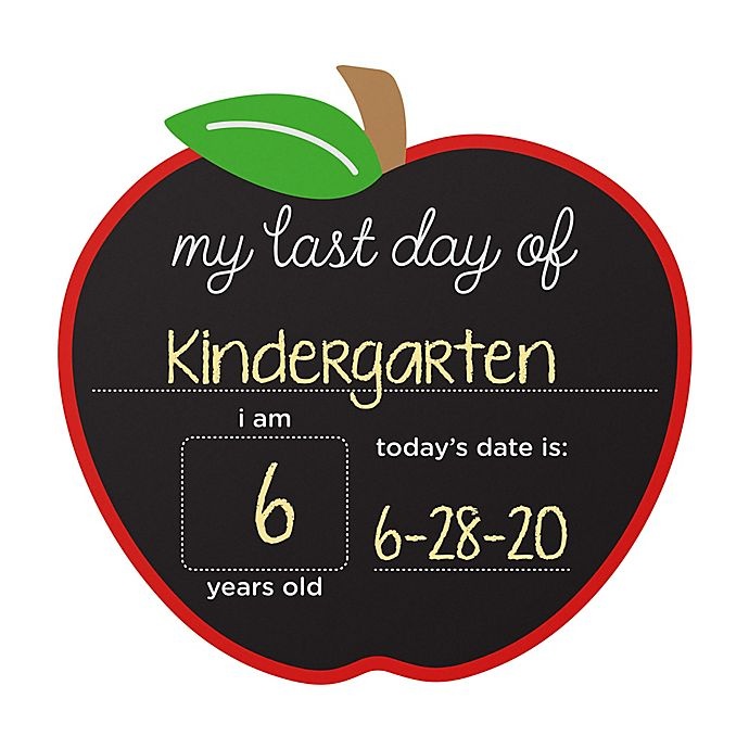 slide 2 of 6, Pearhead First and Last Day of School Double-Sided Reusable Apple Chalkboard Frame, 1 ct