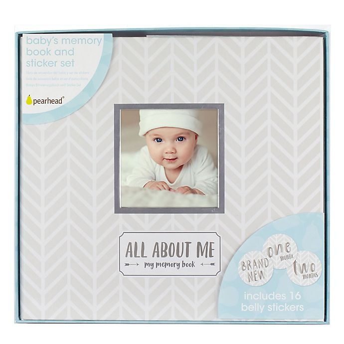 slide 3 of 5, Pearhead Baby's Memory Book and Sticker Set, 1 ct