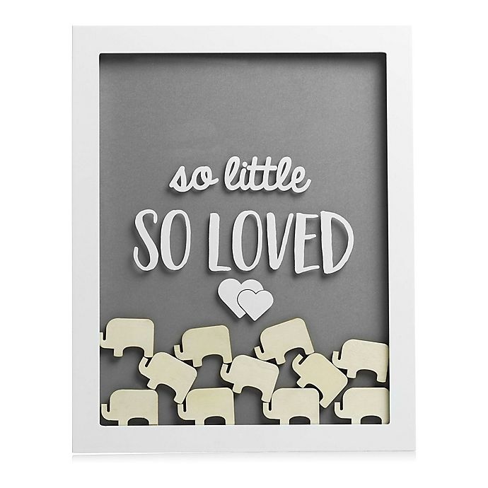 slide 3 of 6, Pearhead Little Elephant Shadow Box - White/Grey, 1 ct