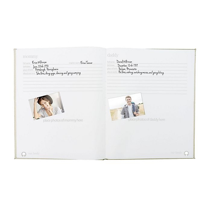 slide 3 of 10, Pearhead Baby Memory Book and Clean-Touch Ink Pad - Ivory Linen, 1 ct