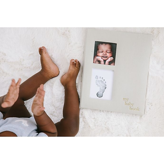 slide 10 of 10, Pearhead Baby Memory Book and Clean-Touch Ink Pad - Ivory Linen, 1 ct