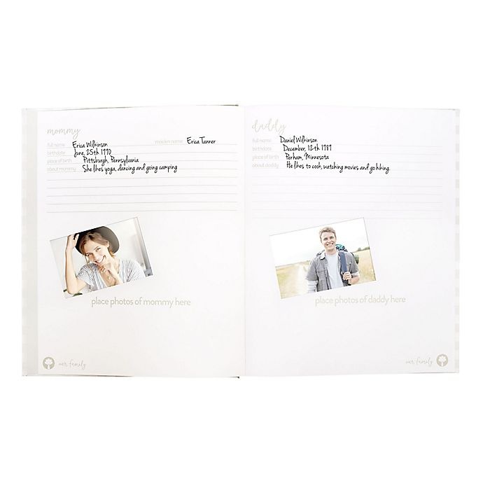 slide 3 of 9, Pearhead Baby Memory Book and Clean-Touch Ink Pad - Grey Gingham, 1 ct