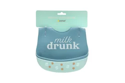 Pearhead Silicone Bib Set of 2, Milk Drunk