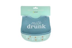 Pearhead Silicone Bib Set of 2, Milk Drunk