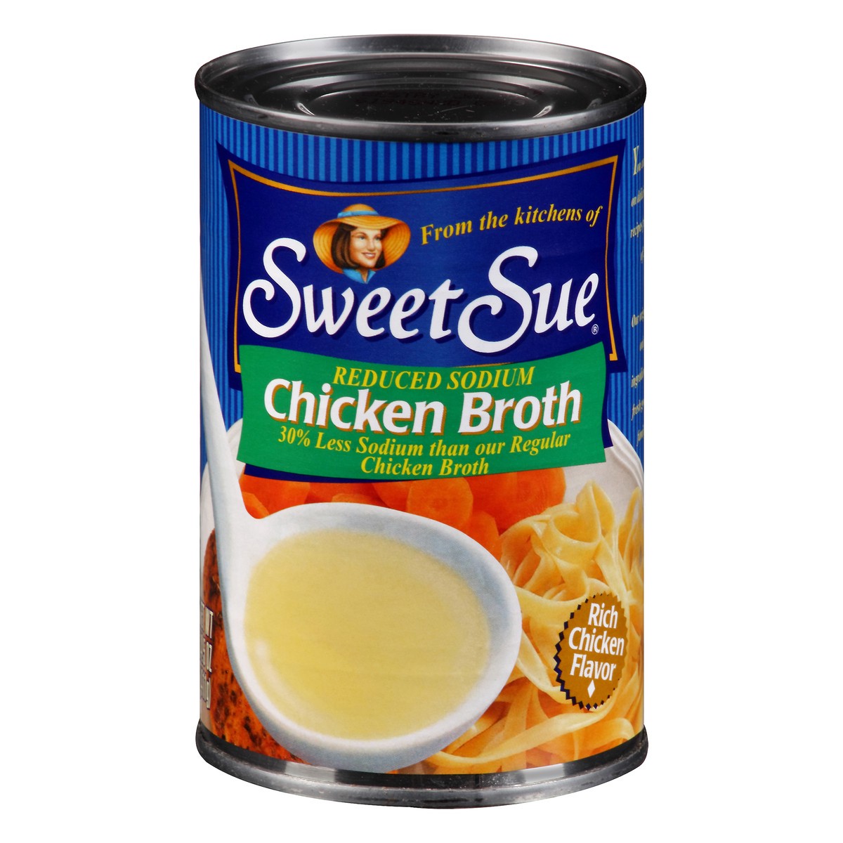 slide 6 of 14, Sweet Sue Reduced Sodium Chicken Broth 14.5 oz. Can, 14.5 oz