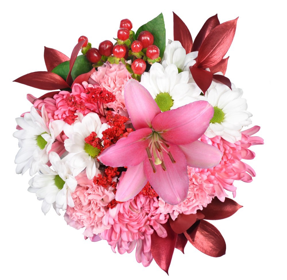 slide 1 of 1, Valentine's Day Wishes & Kisses Fresh Flowers Bouquet, 1 ct