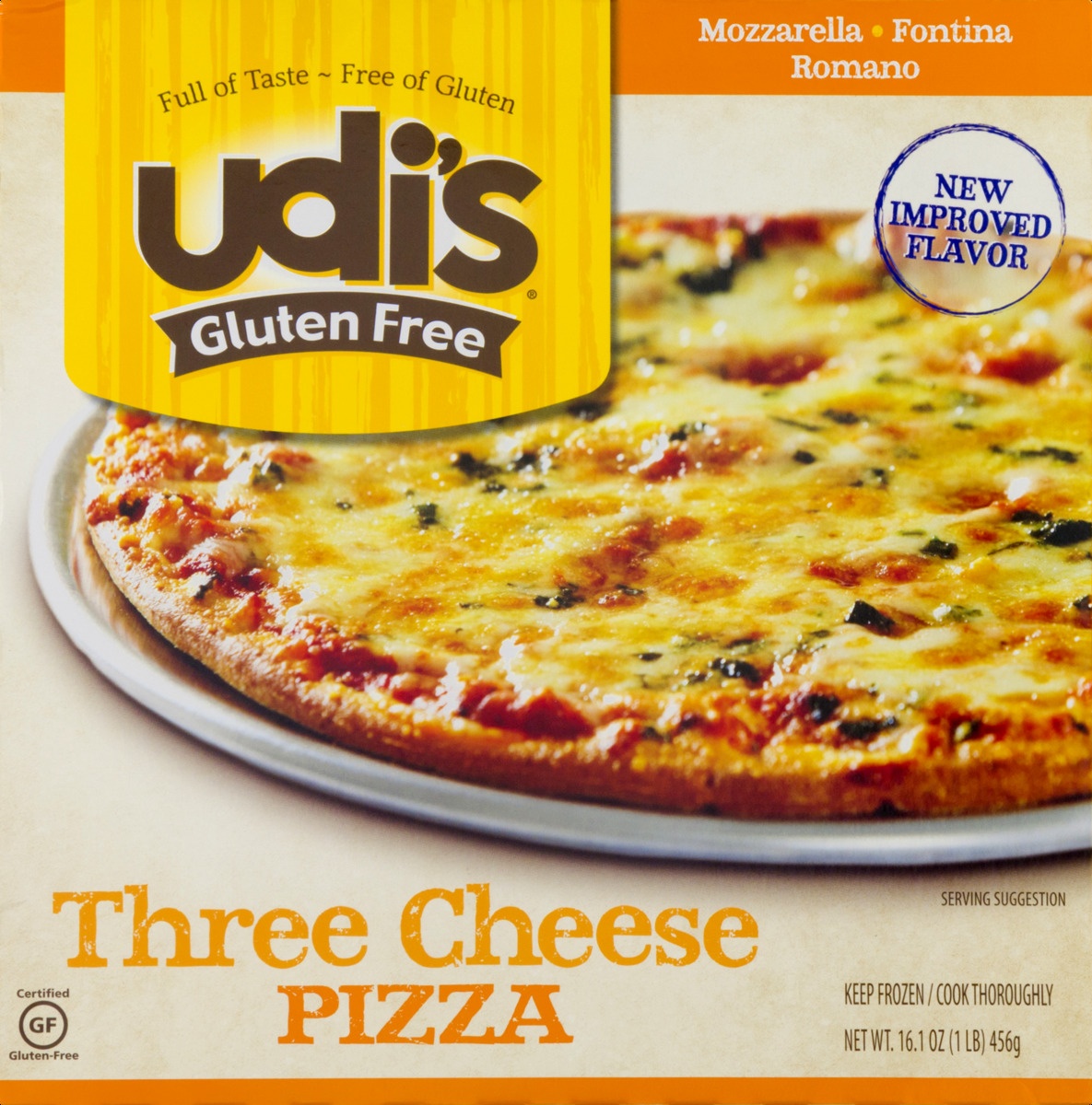 slide 8 of 9, Udi's Gluten Free Uncured Pepperoni Pizza, 16.25 oz