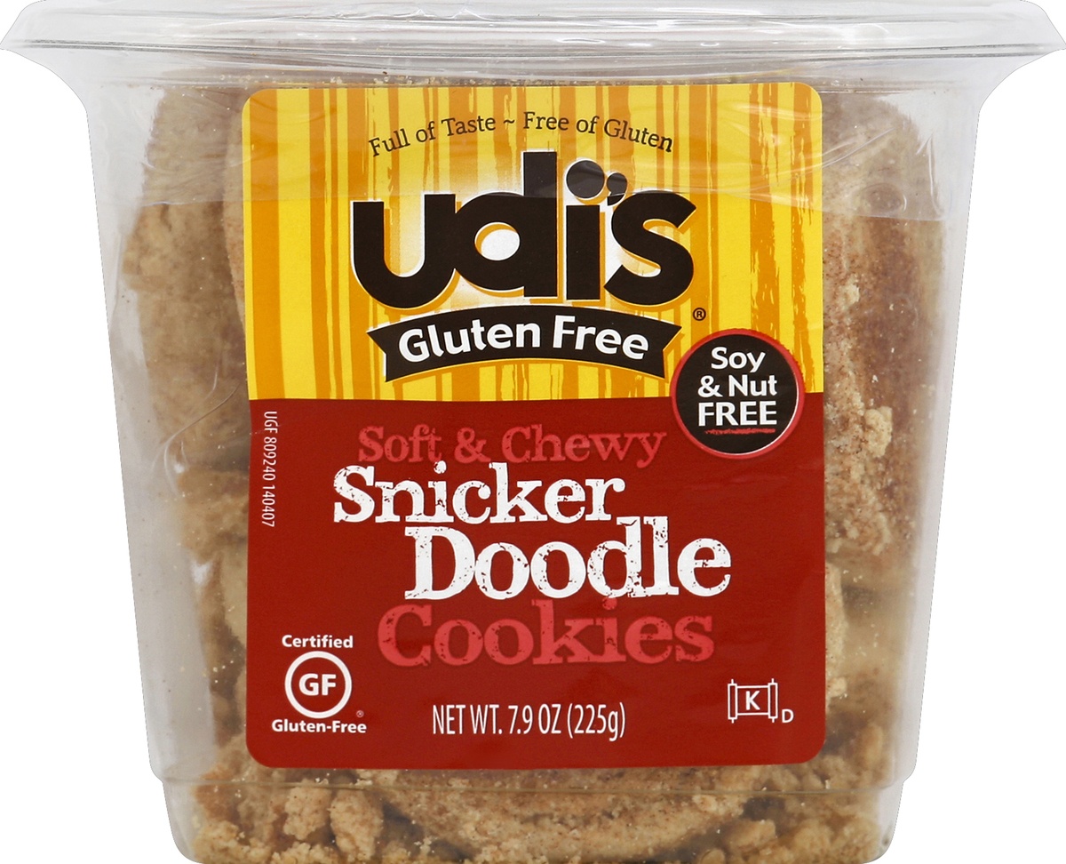 slide 4 of 4, Udi's Gluten Free Snicker Doodle Cookies, 8 oz
