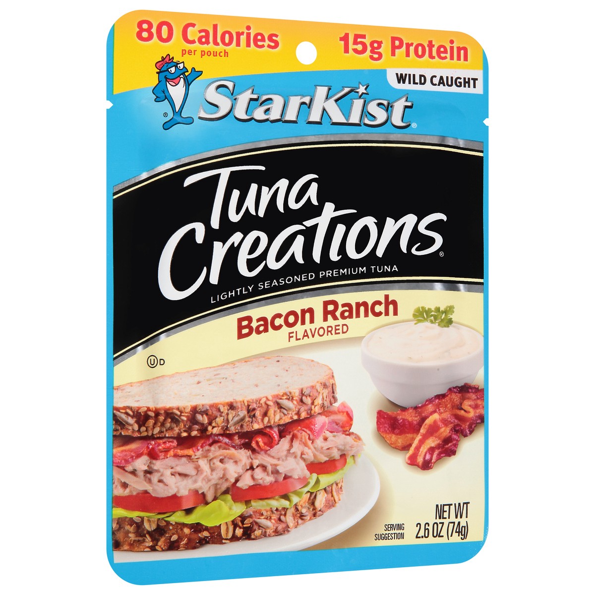 slide 2 of 9, StarKist Tuna Creations Bacon Ranch Pouch - 2.6oz, 2.6 oz
