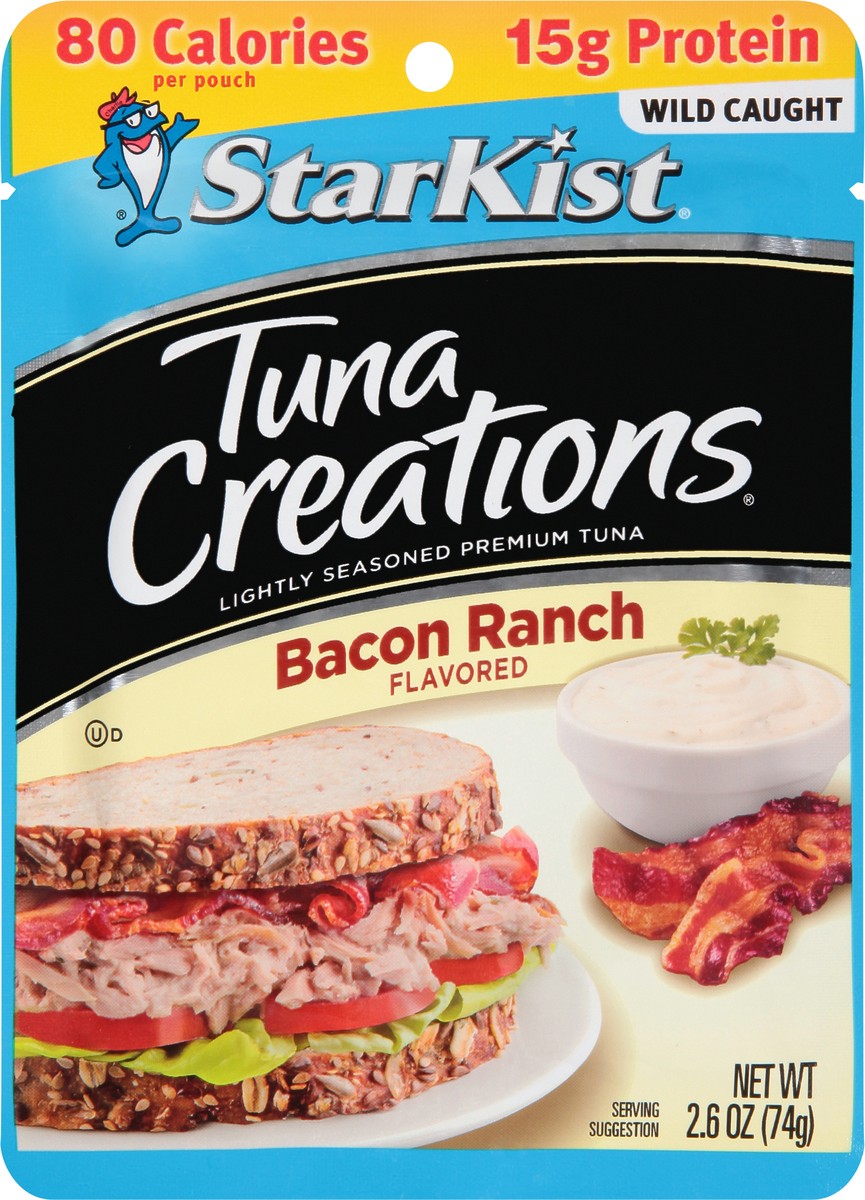 slide 3 of 9, StarKist Tuna Creations Bacon Ranch Pouch - 2.6oz, 2.6 oz