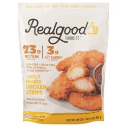 Realgood Real Good Foods Lightly Breaded Chicken Strips