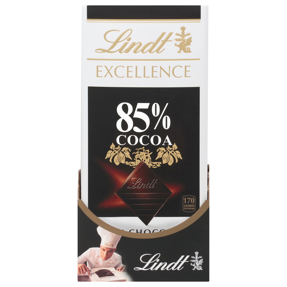 slide 1 of 2, Lindt Excellence 85% Cocoa Dark Chocolate 1 ea, 1 ct