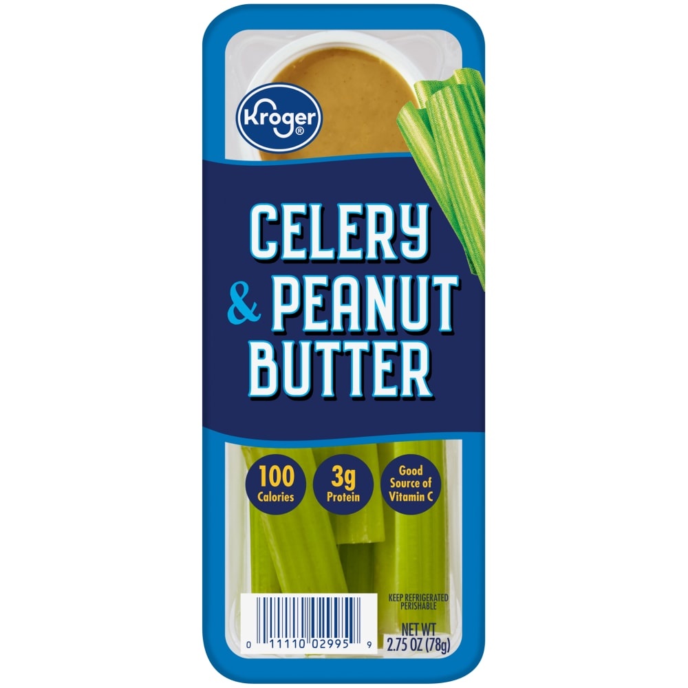slide 1 of 1, Kroger Celery & Peanut Butter Snack Pack, 2.5 oz