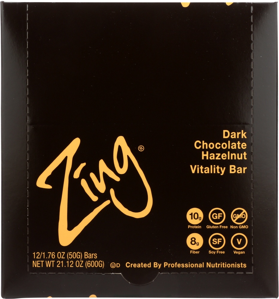slide 1 of 1, Zing Dark Chocolate Hazlenut Box, 21.12 oz