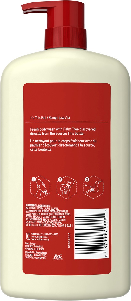 slide 2 of 3, Old Spice Men's Body Wash Fiji with Palm Tree, 25 oz, 25 fl oz