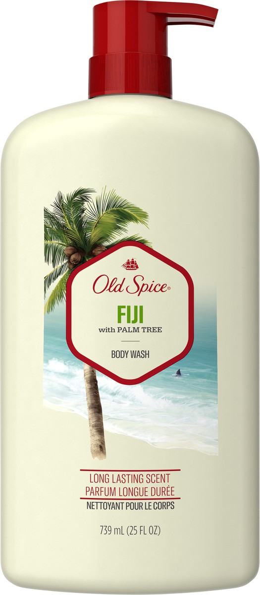 slide 3 of 3, Old Spice Men's Body Wash Fiji with Palm Tree, 25 oz, 25 fl oz