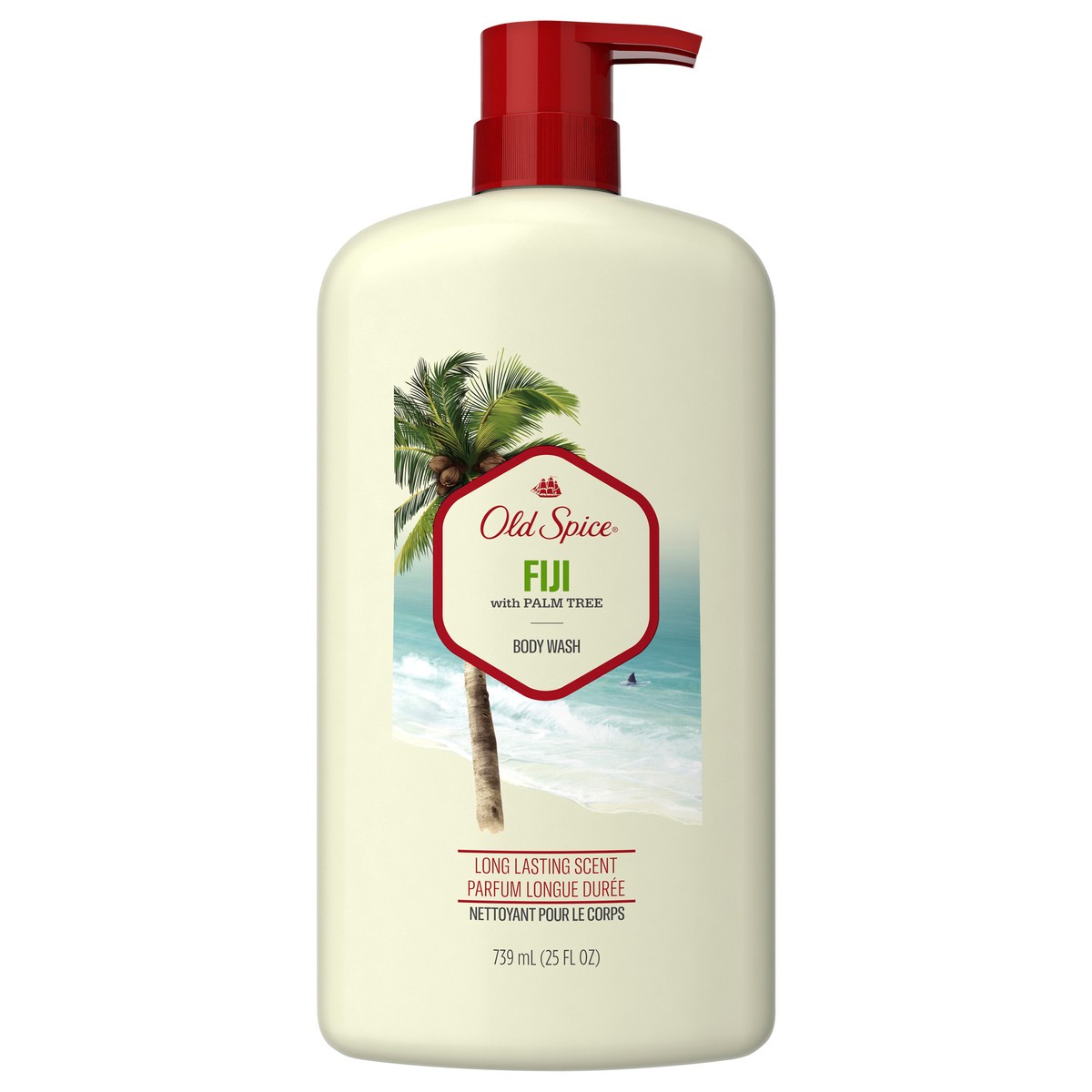 slide 1 of 3, Old Spice Men's Body Wash Fiji with Palm Tree, 25 oz, 25 fl oz