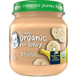 Gerber 1st Foods Organic Banana Baby Food Jar - 4 Oz