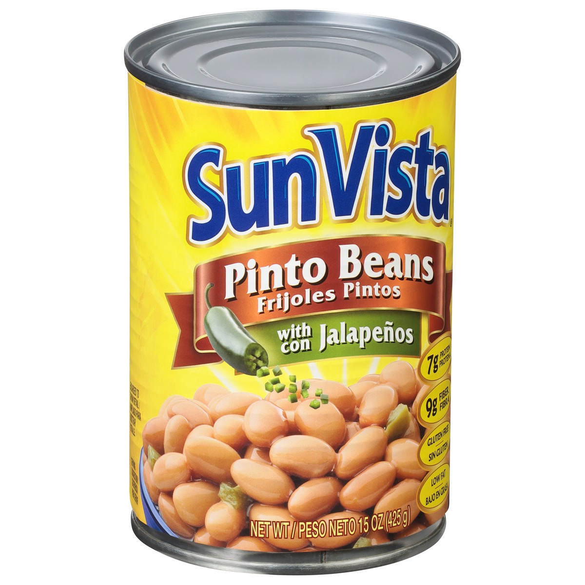 slide 7 of 14, SunVista Pinto Beans with Jalapenos 15 oz, 15 oz