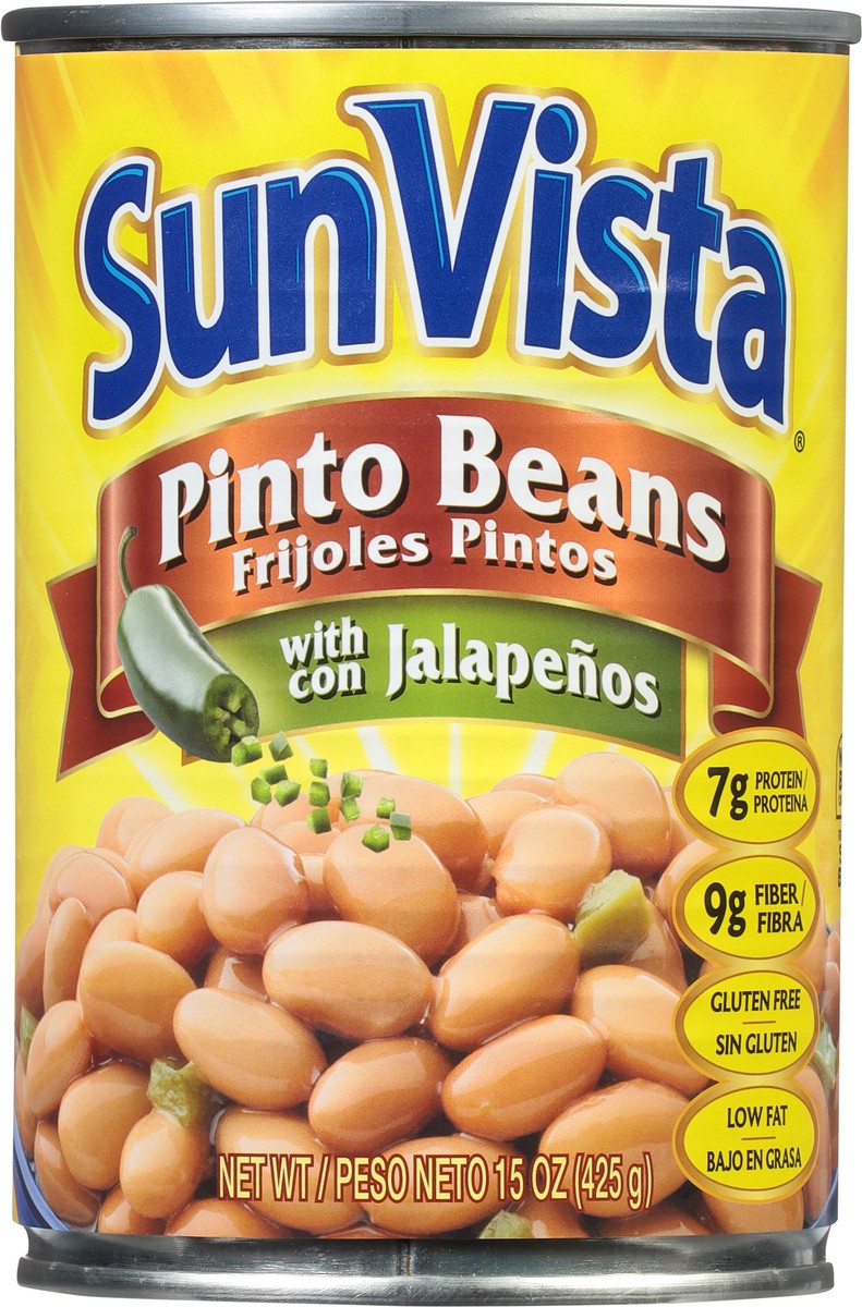 slide 3 of 14, SunVista Pinto Beans with Jalapenos 15 oz, 15 oz