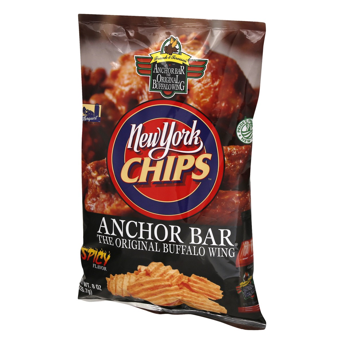 slide 3 of 11, New York Chips Anchor Bar Spicy Flavor Potato Chips 8 oz, 8 oz