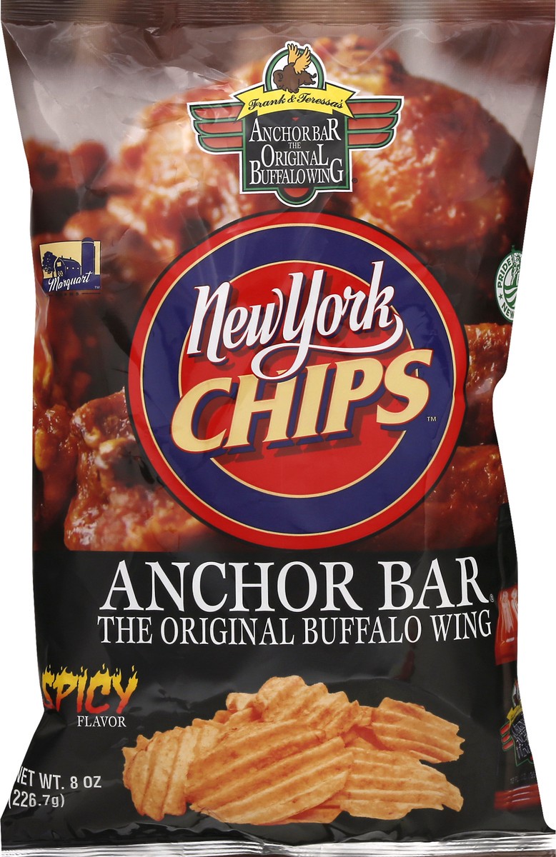 slide 6 of 11, New York Chips Anchor Bar Spicy Flavor Potato Chips 8 oz, 8 oz