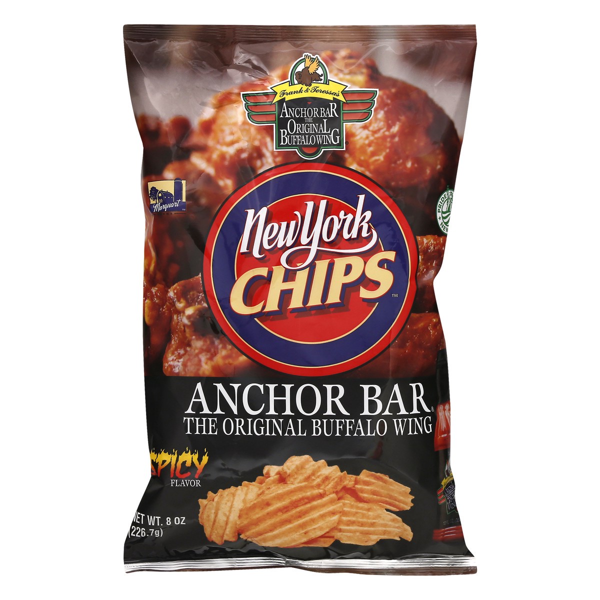 slide 4 of 11, New York Chips Anchor Bar Spicy Flavor Potato Chips 8 oz, 8 oz