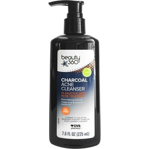 slide 1 of 1, Beauty 360 Charcoal Acne Cleanser, 7.6 oz