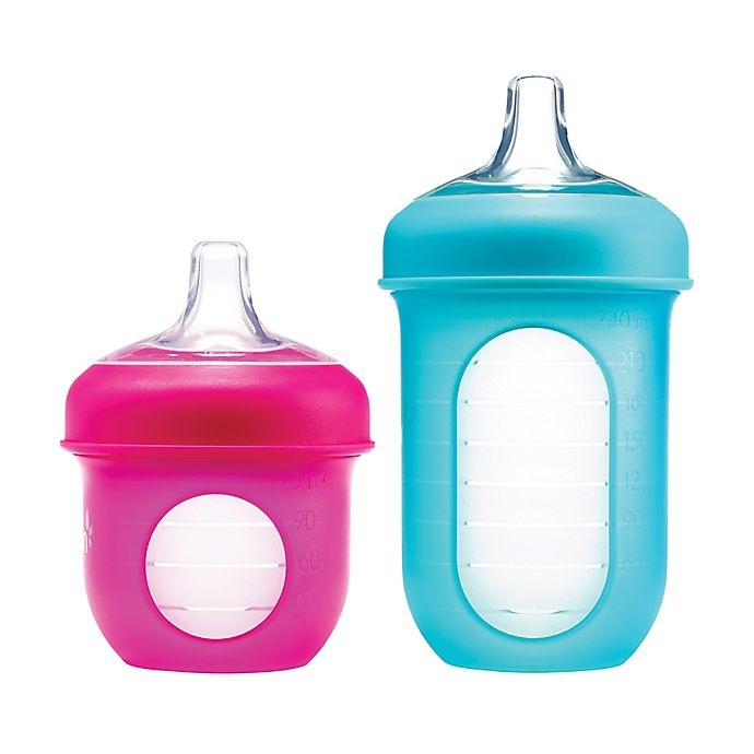 slide 2 of 9, Boon NURSH Transitional Sippy Cup Lids - Clear, 3 ct