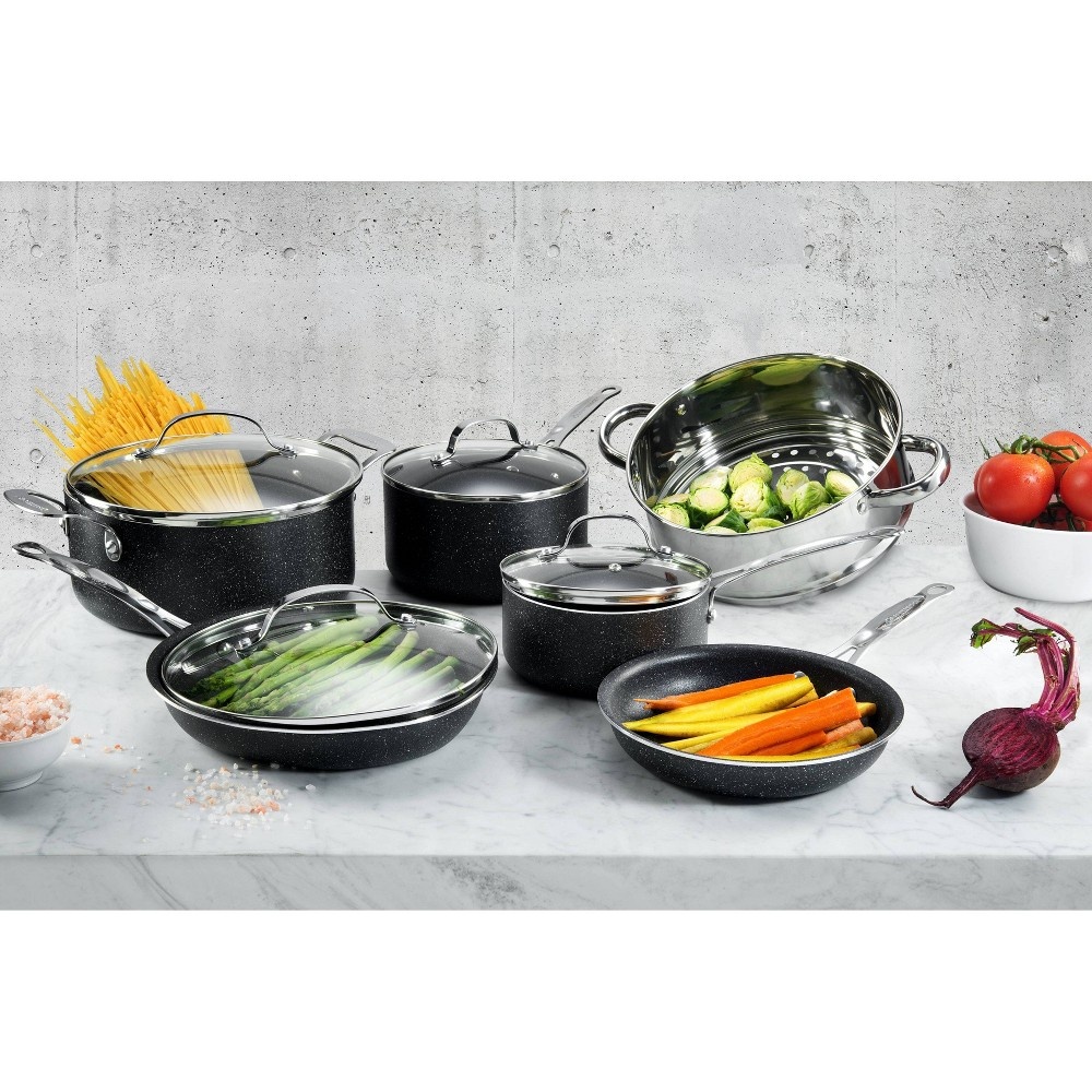 slide 4 of 4, Granitestone Diamond Cookware Set, 10 ct