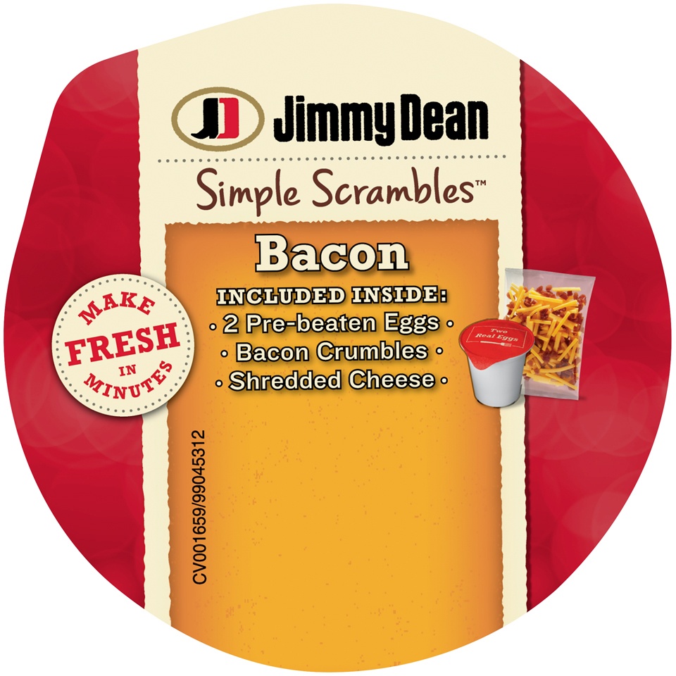 slide 2 of 6, Jimmy Dean Simple Scramblers - Bacon, 5.35 oz