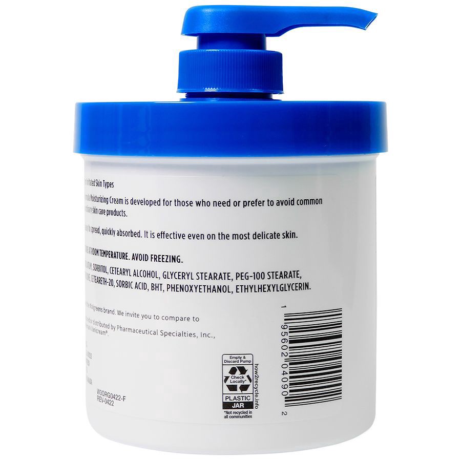 slide 2 of 5, Walgreens Sensitive Skin Moisturizing Cream 16oz, 16 oz