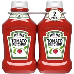 Heinz Tomato Ketchup Bottles - 2-50.5 Oz